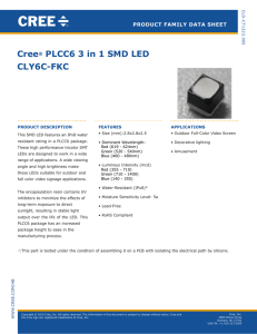 Cree PLCC6 3 in 1 SMD LED:CLY6C-FKC