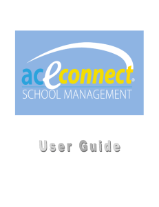 School Management User Guide - Accelerated Christian Education