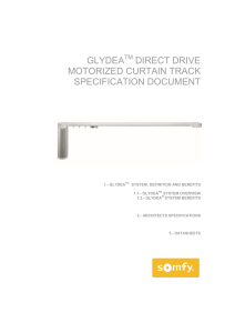 Glydea System specification document