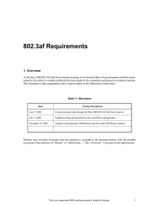 802.3af Requirements