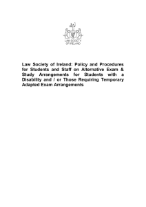 Disability Policy doc - The Law Society of Ireland