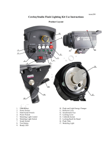 Flash Monolight Usage Instructions (200/300 Watt)