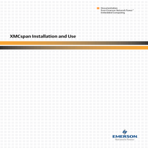 XMCspan Installation and Use - Artesyn Embedded Technologies