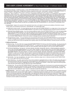 END-USER LICENSE AGREEMENT for Rack Power