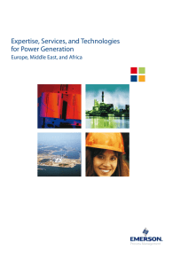 Expertise, Services, and Technologies for Power Generation