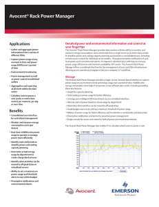 Avocent® Rack Power Manager