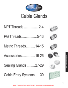 Cable Glands - Mencom Connectors
