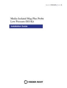 Media-Isolated Mag Plus Probe Low Pressure-ISO Kit - Veeder-Root