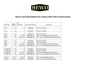 Heyco® Solar Liquid Tight Cordgrips Specs