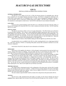 macurco gas detectors - Bosch Security Systems