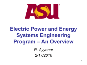 Power Systems - School of Electrical, Computer and Energy
