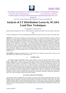 Analysis of LT Distribution Losses by SCADA Load Flow
