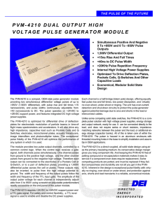 pvm-4210 dual output high voltage pulse generator module