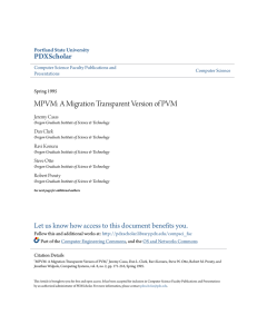 MPVM: A Migration Transparent Version of PVM