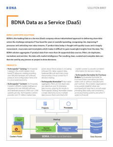 BDNA Data as a Service (DaaS)