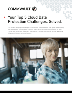 Your Top 5 Cloud Data Protection Challenges. Solved.