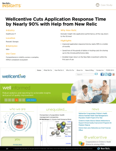 Wellcentive Cuts Application Response Time by Nearly