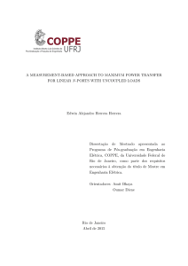 A measurement-based approach to maximum power transfer for