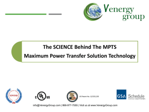 The SCIENCE Behind The MPTS Maximum Power Transfer Solution