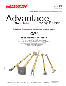 Gold Series -P Probe Manual