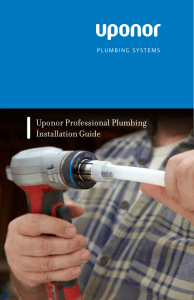 Uponor Professional Plumbing Installation Guide