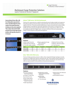 Rackmount Surge Protection Solutions