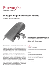 Burroughs Surge Suppressor Solutions