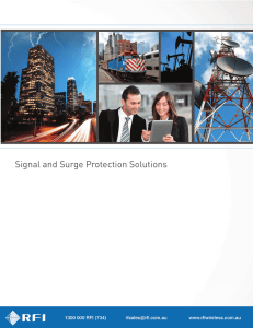 Signal and Surge Protection Solutions