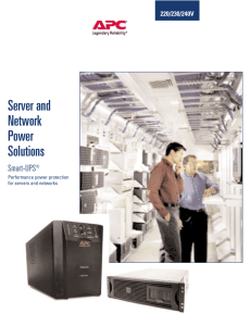 Server and Network Power Solutions