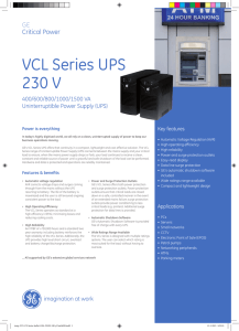 VCL Series UPS 230 V