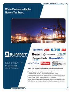 International Line Card - Summit Electric Supply