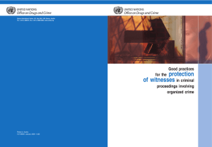 2/15/08 - Good practices for the protection of witnesses in criminal