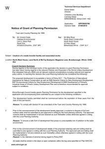 Notice of Grant of Planning Permission