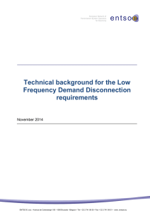 Technical background for Low Frequency Demand - entso-e