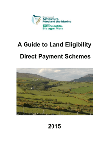 A Guide to Land Eligibility Direct Payment Schemes 2015