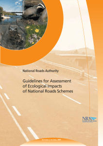 Guidelines for Assessment of Ecological Impacts of National Roads