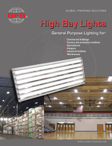 High Bay Lights - Finishing Systems, Inc.