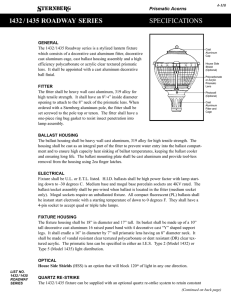 1432 / 1435 roadway series specifications