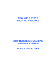 Comprehensive Medicaid Case Management (CMCM