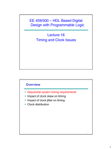 EE 459/500 – HDL Based Digital Design with Programmable Logic