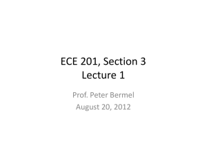 (Microsoft PowerPoint - ECE 201 \226 Lecture 1)