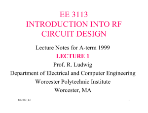 ee 3113 introduction into rf circuit design