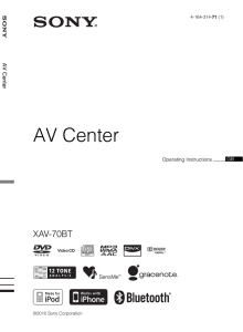 AV Center - Sony Asia Pacific