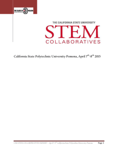 California State Polytechnic University Pomona, April 7