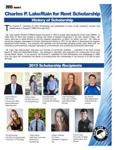 Scholarship Newsletter - Brigham Young University
