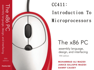 CC411: Introduction To Microprocessors