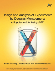 Design and Analysis of Experiments by Douglas Montgomery