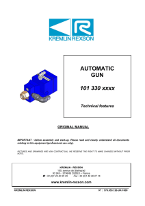 AUTOMATIC GUN 101 330 xxxx
