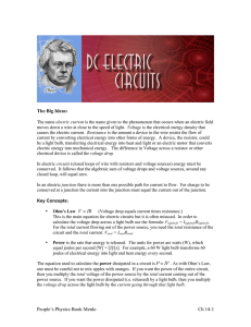 Electric Circuits DC