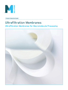 Ultrafiltration Membranes